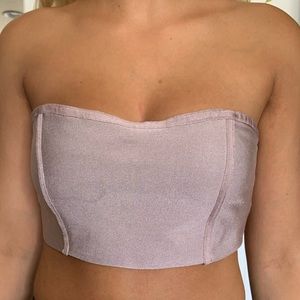 LF light pink tube top
